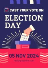 Simple Election Day Poster