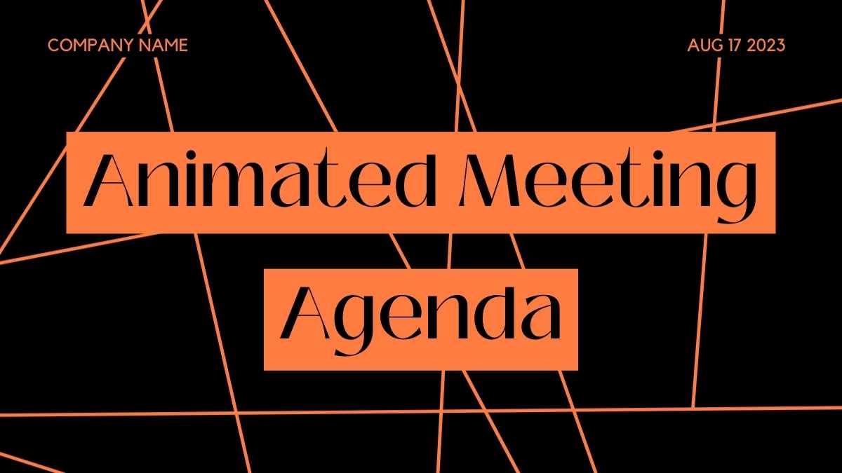 Geometric Meeting Agenda Slides - slide 1