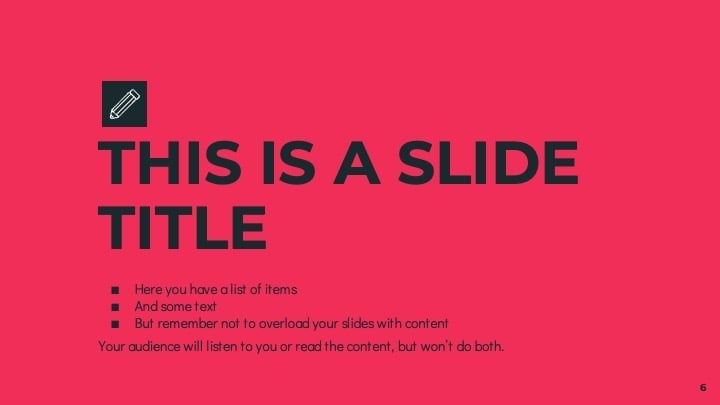 Modern Big Text Slides - slide 6