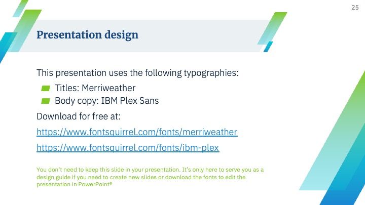 Blue & Green Professional Slides - slide 25