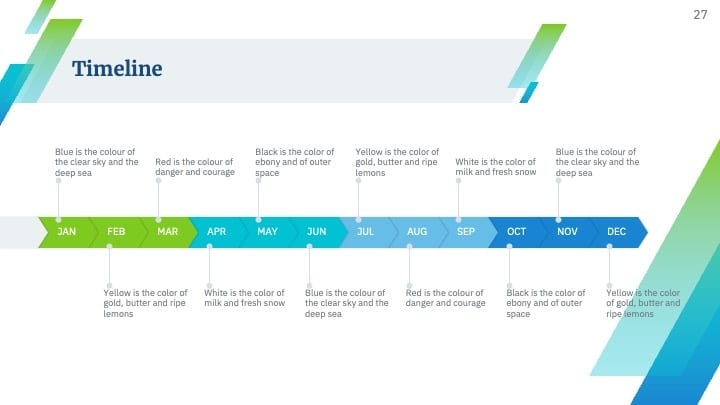 Blue & Green Professional Slides - slide 27