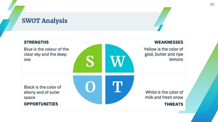 Blue & Green Professional Slides - slide 30