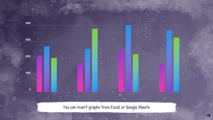 Colorful Paint Stains Slides - slide 19