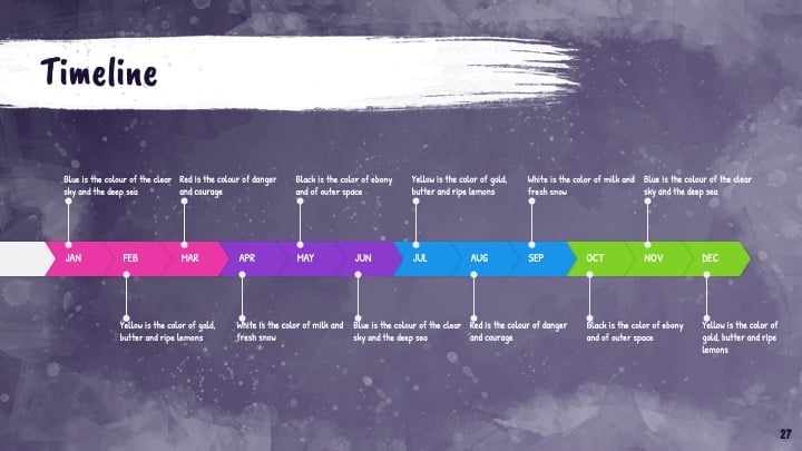 Colorful Paint Stains Slides - slide 27