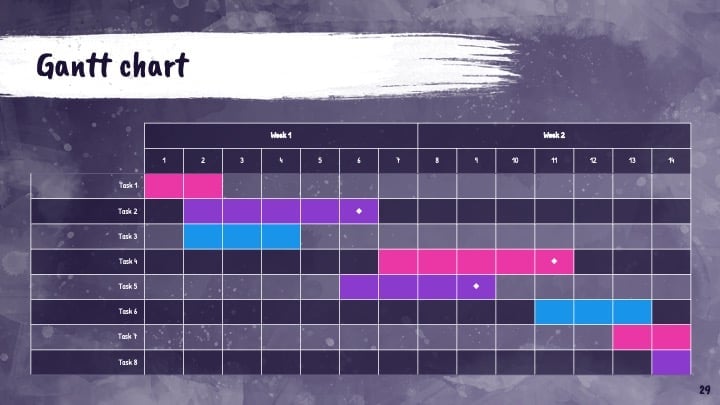 Colorful Paint Stains Slides - slide 29