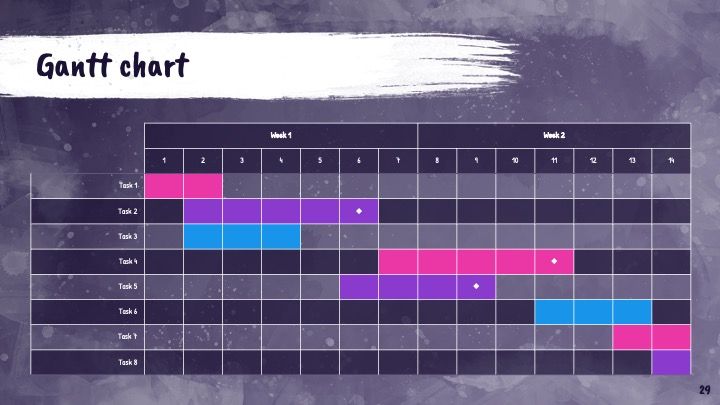 Colorful Paint Stains Slides - slide 29