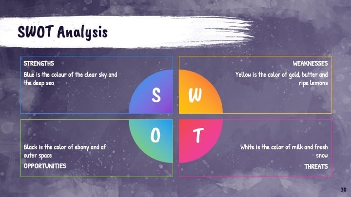 Colorful Paint Stains Slides - slide 30