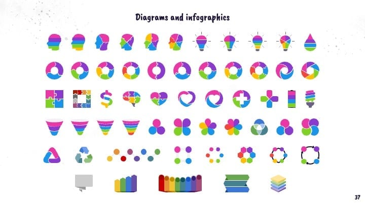 Colorful Paint Stains Slides - slide 37