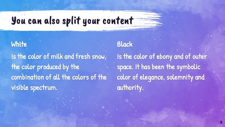 Colorful Paint Stains Slides - slide 8