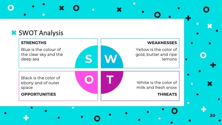 Slides com Cores Neons - deslizar 30