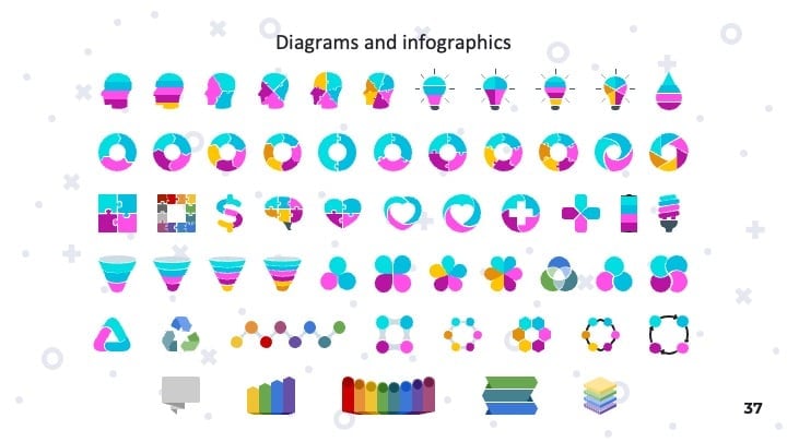 Slides com Cores Neons - deslizar 37