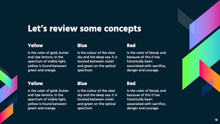 Slide Geometris Penuh Warna - slide 18