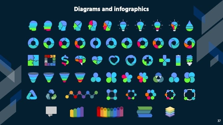 Plantillas Geométricas y Coloridas - diapositiva 37