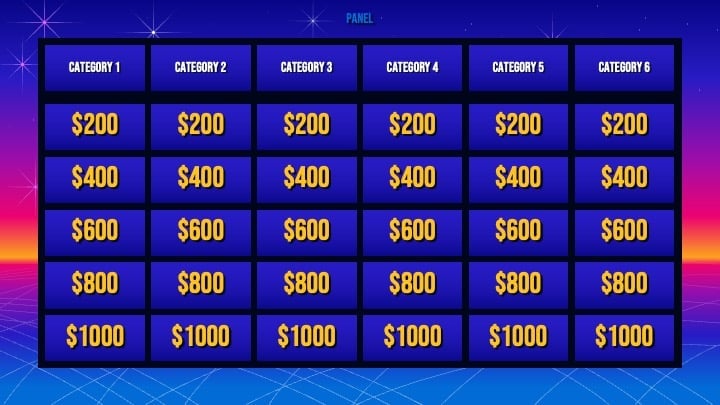 Template Slides Jeopardy - slide 3