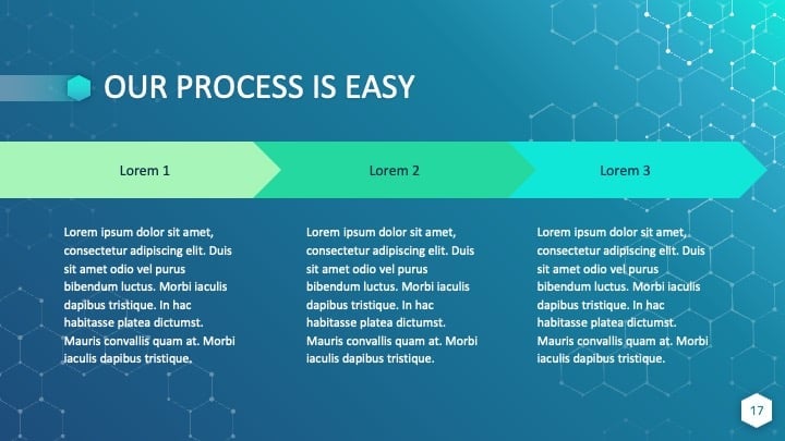 Slides de Hexágonos Científicos - deslizar 17