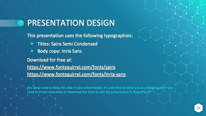 Slide Sains dengan Desain Heksagon - slide 25