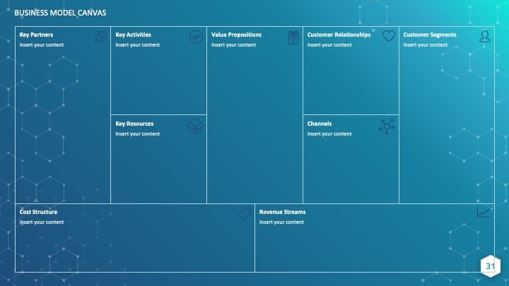 Slide Sains dengan Desain Heksagon - slide 31