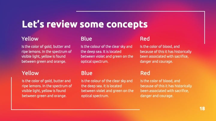 Rainbow Gradients Slides - slide 18