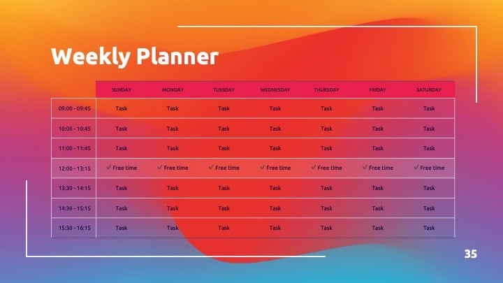 Slide dengan Gradien Pelangi - slide 35