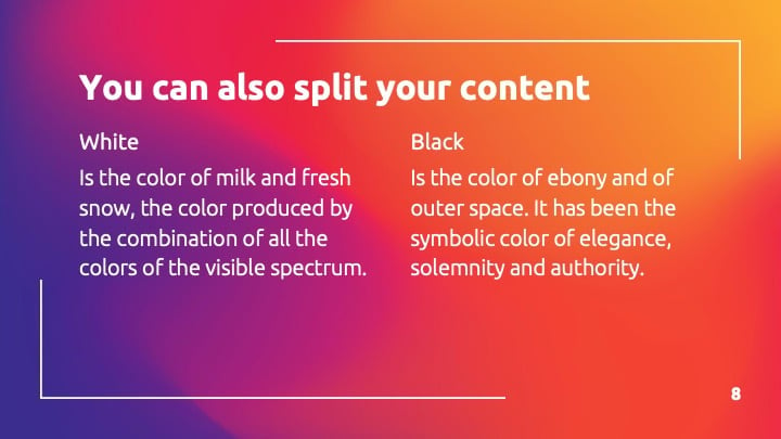 Rainbow Gradients Slides - slide 8