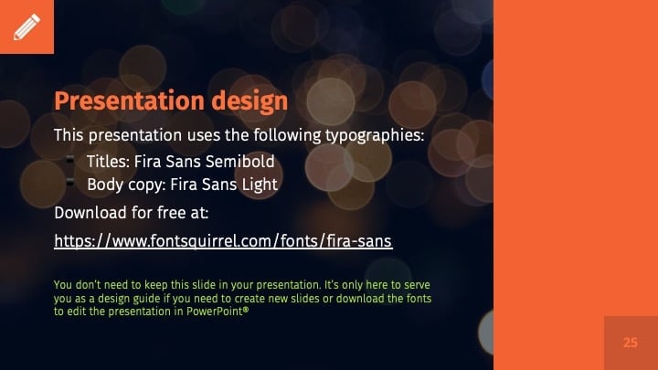 Slides Quadrados Laranja - deslizar 25