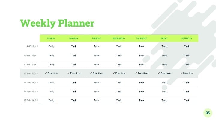 Neon Green Slides - slide 35