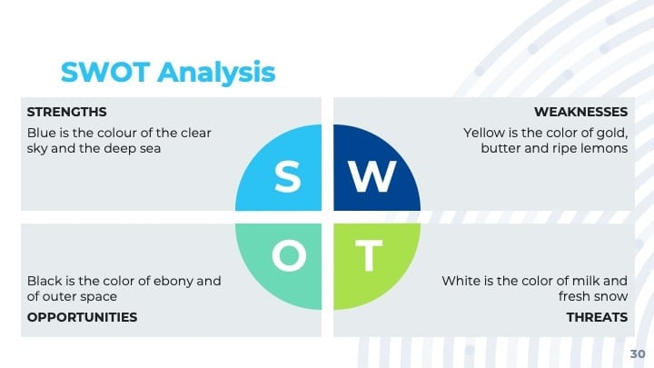 Concentric Blue Slides - slide 30