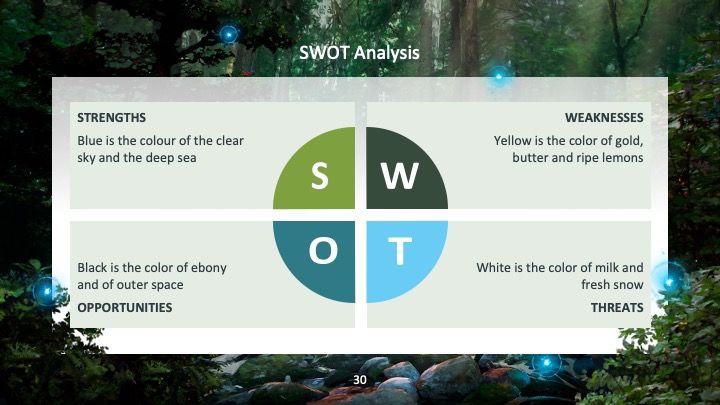 Plantilla para presentación de bosque mágico - diapositiva 29