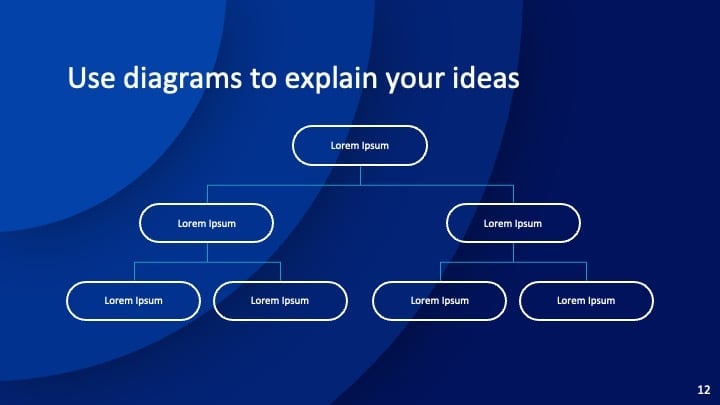 Concentric Blue Slides - slide 12