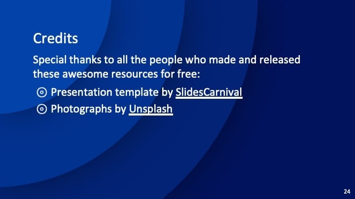 Concentric Blue Slides - slide 24