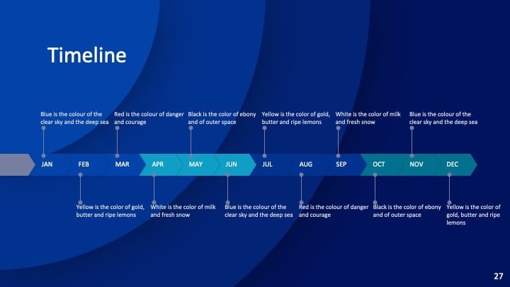 Concentric Blue Slides - slide 27