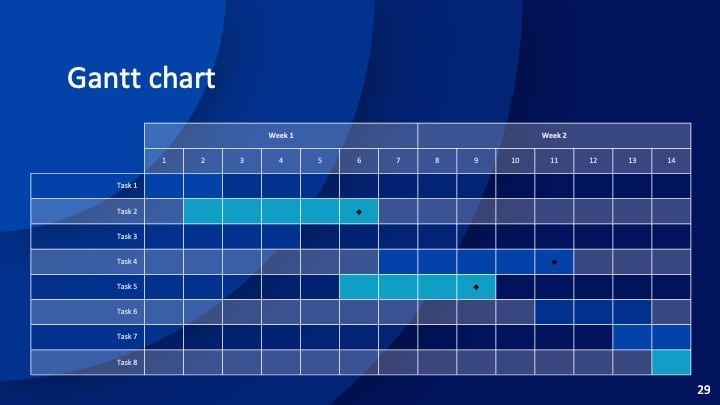 Concentric Blue Slides - slide 29