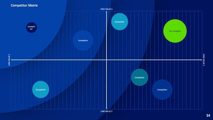 Concentric Blue Slides - slide 34