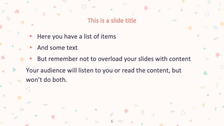 Cute Confetti Slides - slide 6