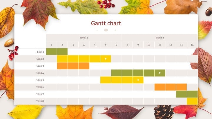 Plantillas de Hojas de Otoño - diapositiva 29