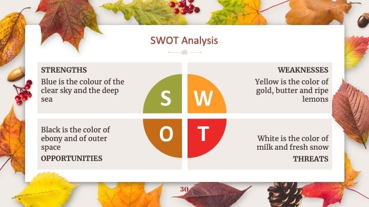 Plantillas de Hojas de Otoño - diapositiva 30