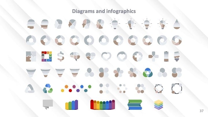 Slides de Diagonais Sutis - deslizar 37