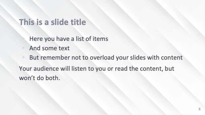 Subtle Diagonals Slides - slide 6