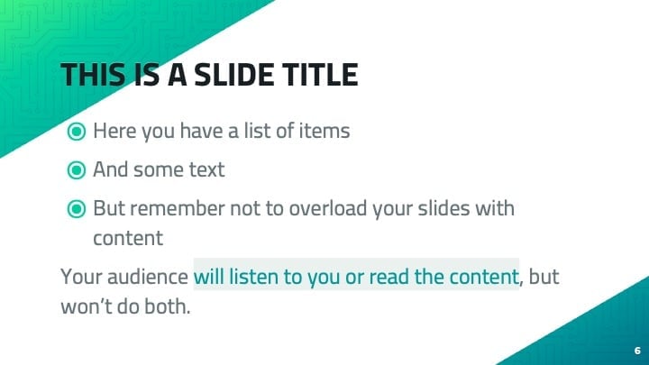 Green Circuit Slides - slide 6