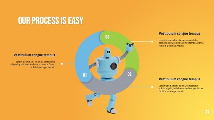 Plantillas de Robots Adorables - diapositiva 17