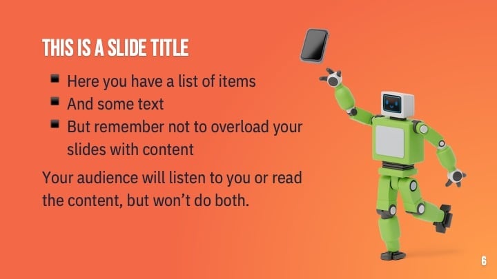 Cute Robots Slides - slide 6