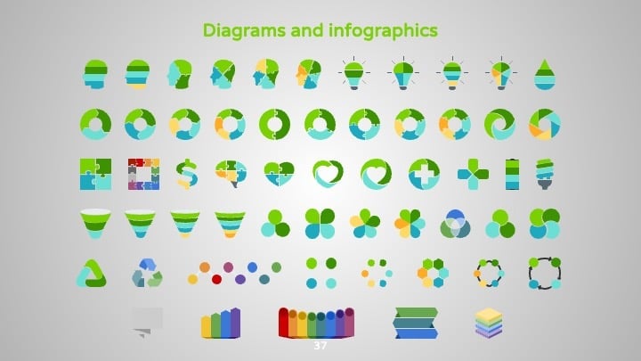 Slides de Matemática Verdes - deslizar 37