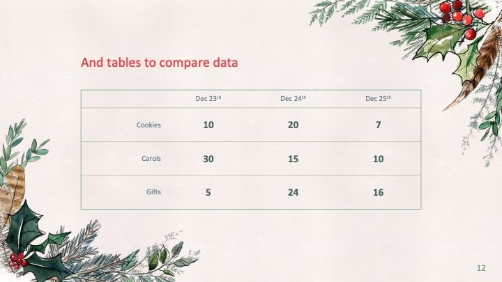 Slides de Natal de Inverno - deslizar 12