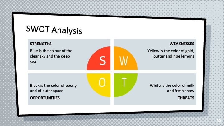 Colorful Comic Slides - slide 30