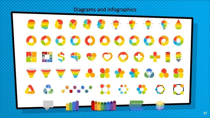 Plantillas Cómicas y Coloridas - diapositiva 37