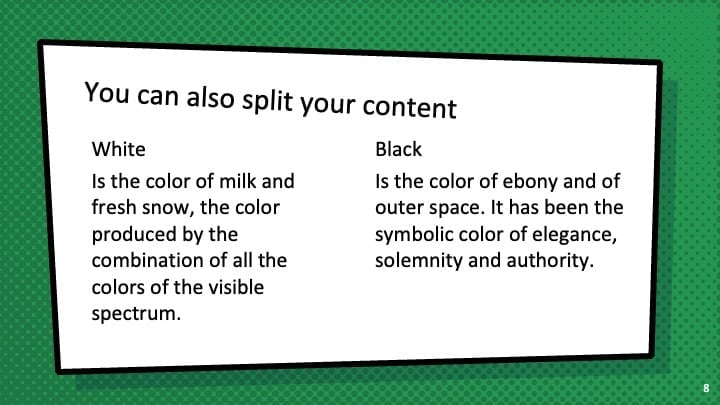 Colorful Comic Slides - slide 8