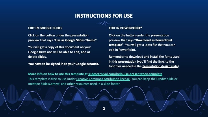 Colorful Soundwaves Slides - slide 2