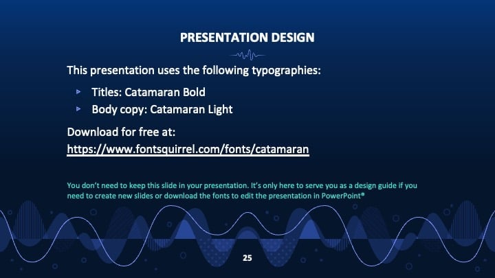 Slides de Ondas Sonoras Coloridas - deslizar 25