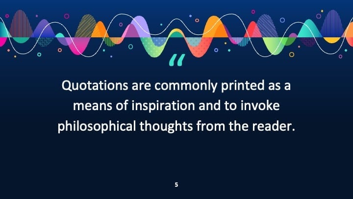 Slides de Ondas Sonoras Coloridas - deslizar 5