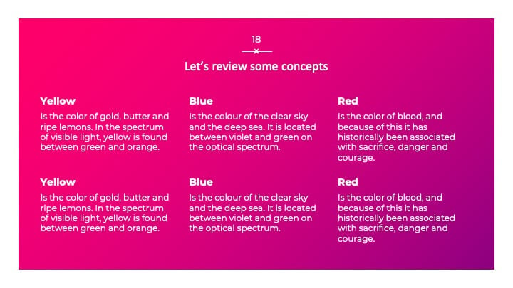 Slide Cantik Warna Magenta - slide 18